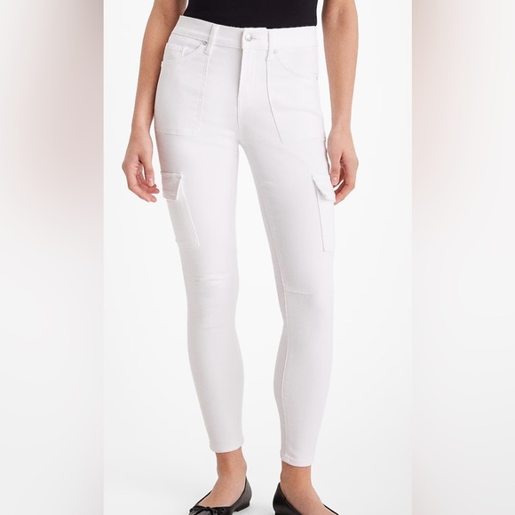 Express Women's White Skinny Jeans NWT - Picture 7 of 11